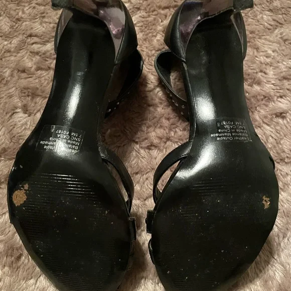 Black espadrilles! Size 7.5 - Picture 3 of 3